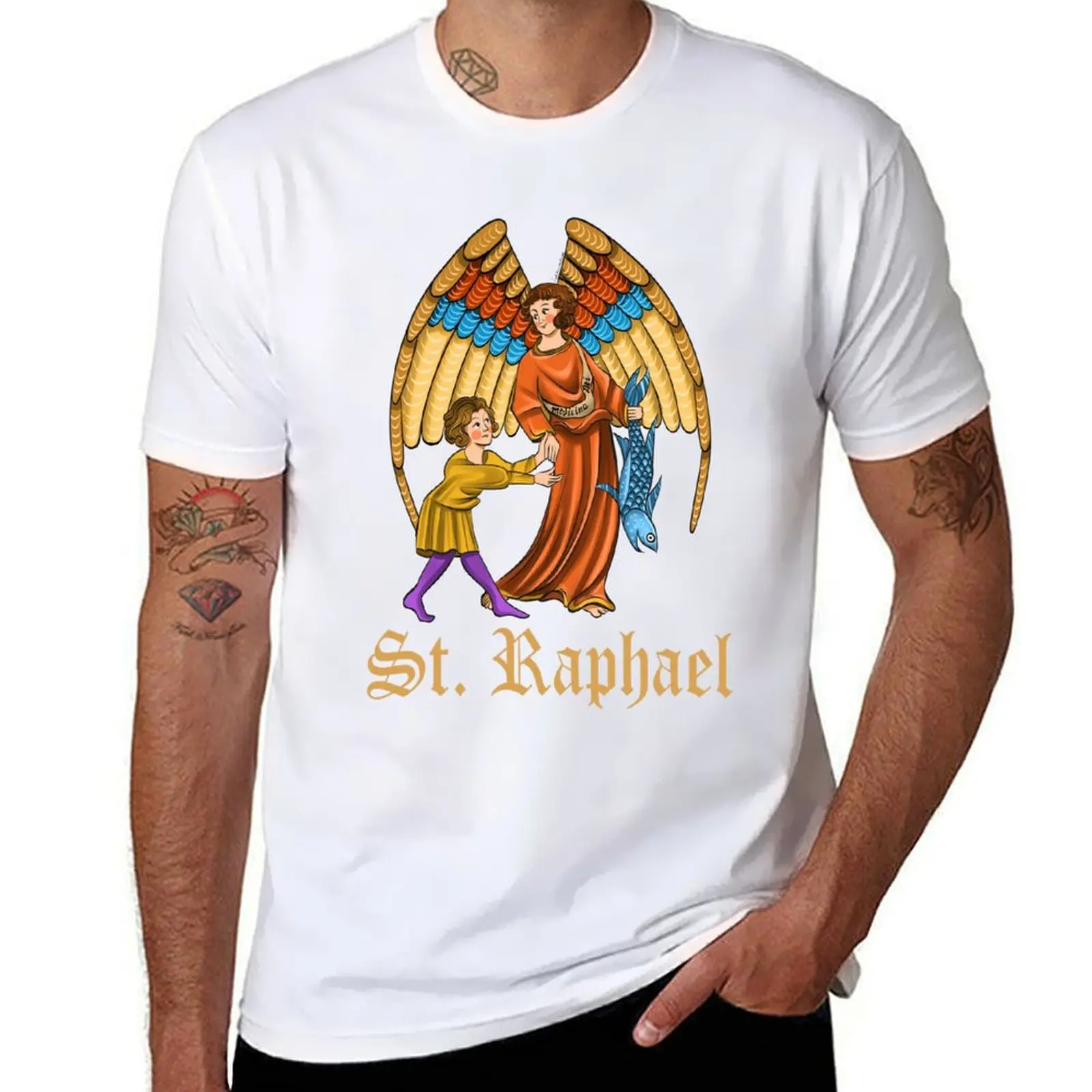 

St. Raphael T-Shirt cotton t shirts high quality man t shirt heavy cotton T-Shirt