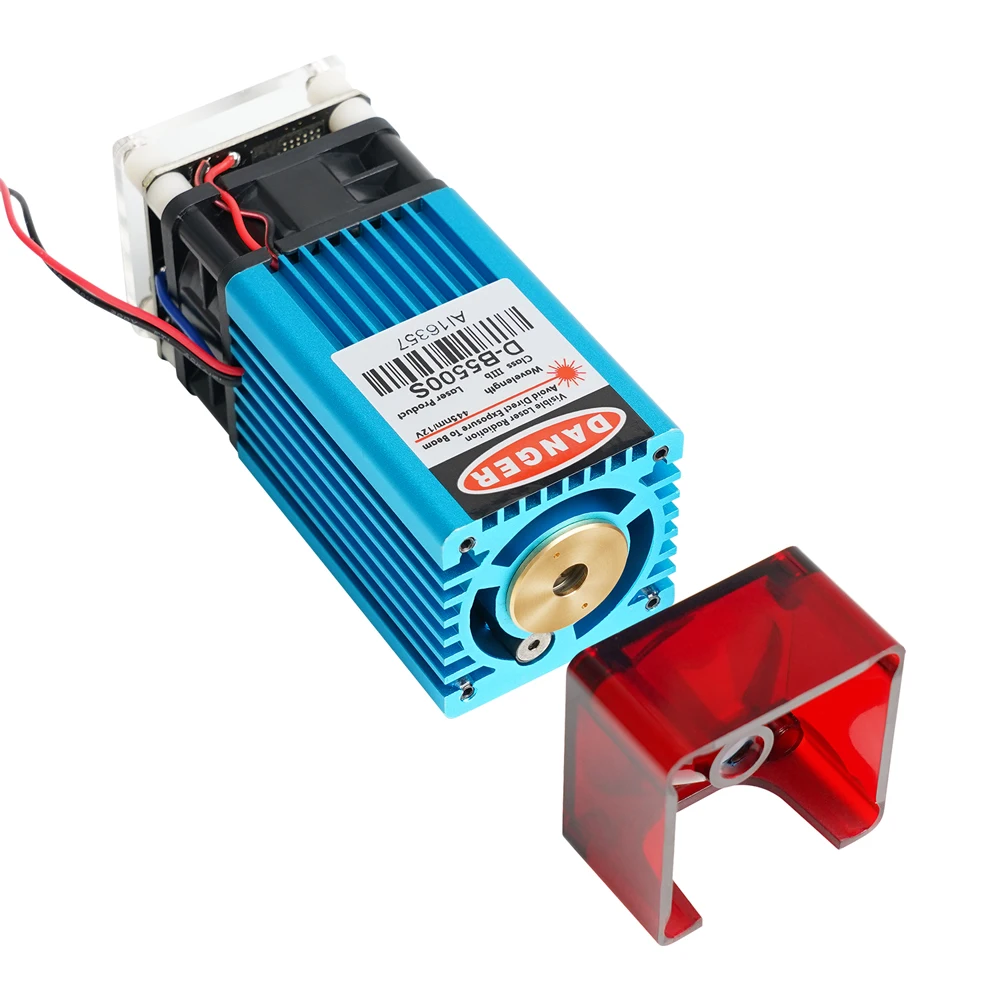 LD+FAC Fixed Focus Laser 5.5W 450nm Continuous Laser Fast High Precision Diode Cut Engraver 40W Laser Head Module