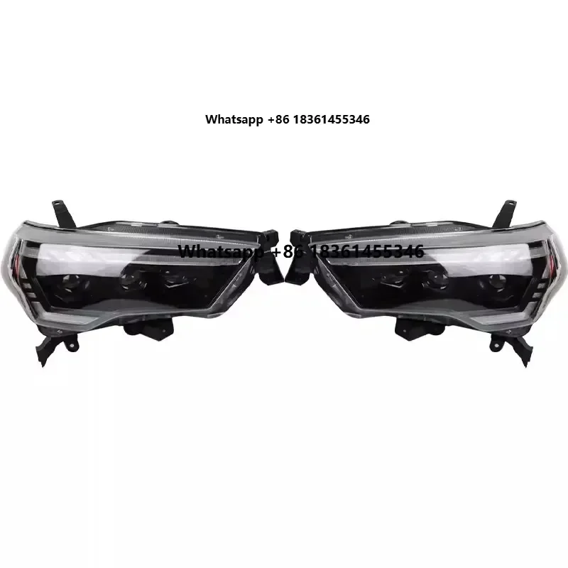 

Для Toyota 4Runner 2013-2022: Модифицированные светодиодные линзованные фары дневного света с указателями поворота, 1 пара, комплект светодиодных фар.