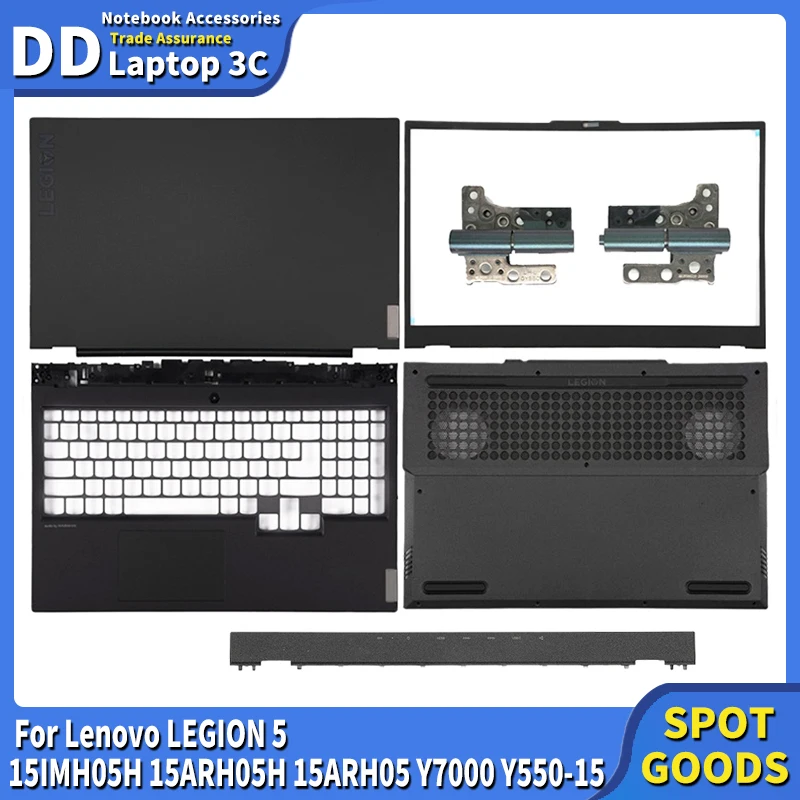laptop lcd tampa traseira moldura frontal dobradicas palmrest caixa inferior lenovo legiao 15imh05h 15arh05h 15arh05 y7000 y55015 novo 01