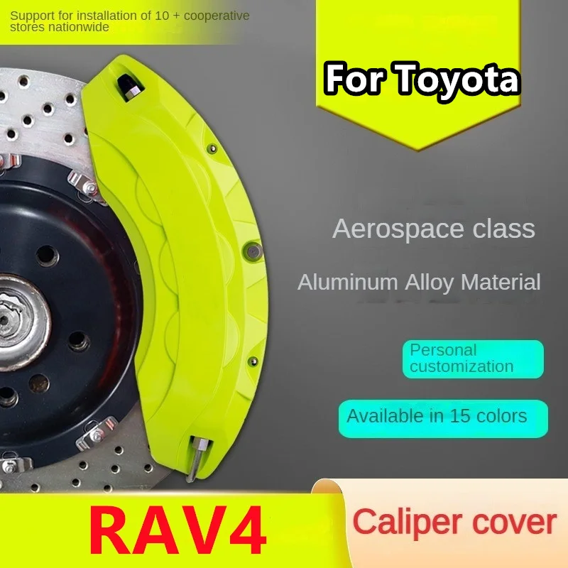 For Toyota RAV4 Car Brake Caliper Cover 3D Kit Fit 2.0L 2.4L 2009 2010 2011 2012 CVT 2013 2015 2016 2018 2019 E-CVT 2020 2021