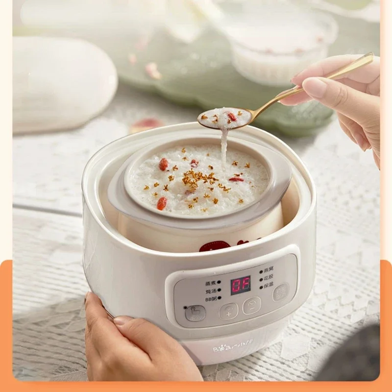 Porridge Pot Baby Food Pot BB Soup Bird's Nest Electric Stew Pot Stewing out of Water Household Electric Stewpot Ceramic