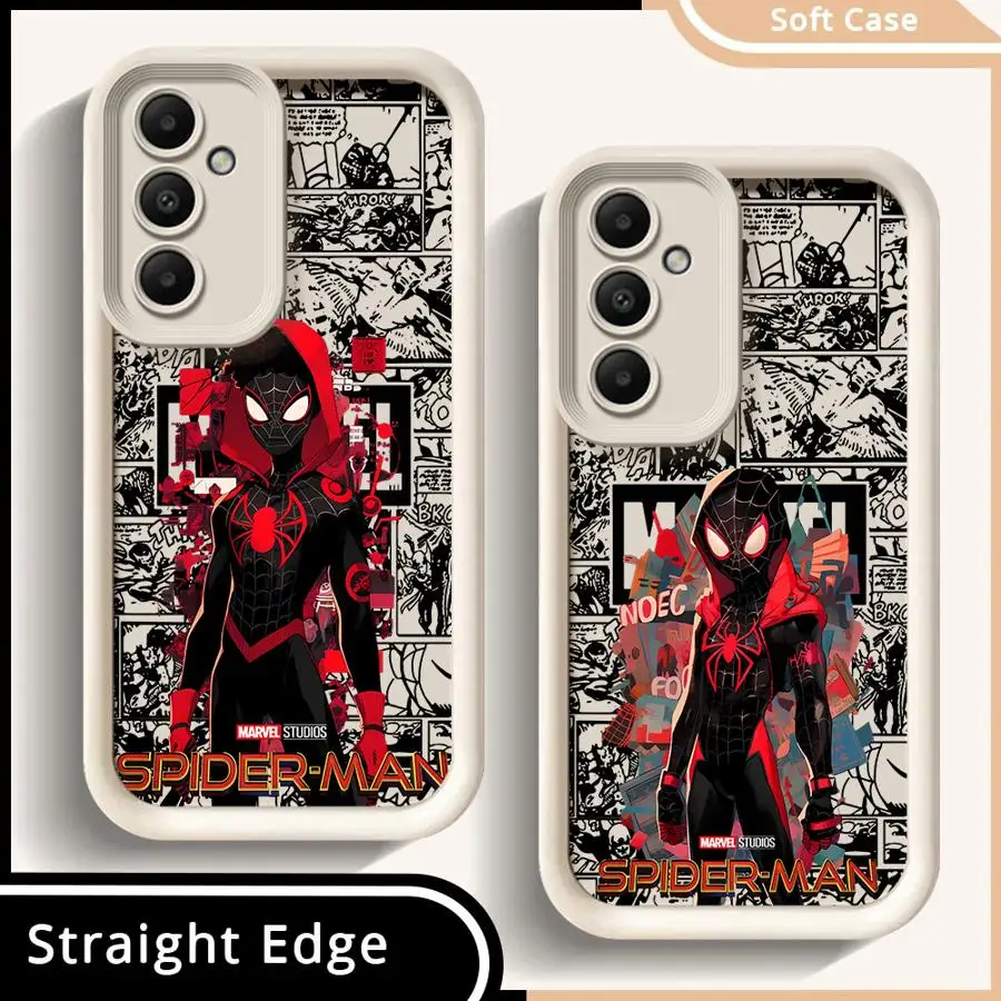 Marvel Anime Spider Man Series Phone Case for Samsung Galaxy A15 A25 A71 A35 A55 A72 A51 A73 A52 A54 A52s A53 5G Silicone funda