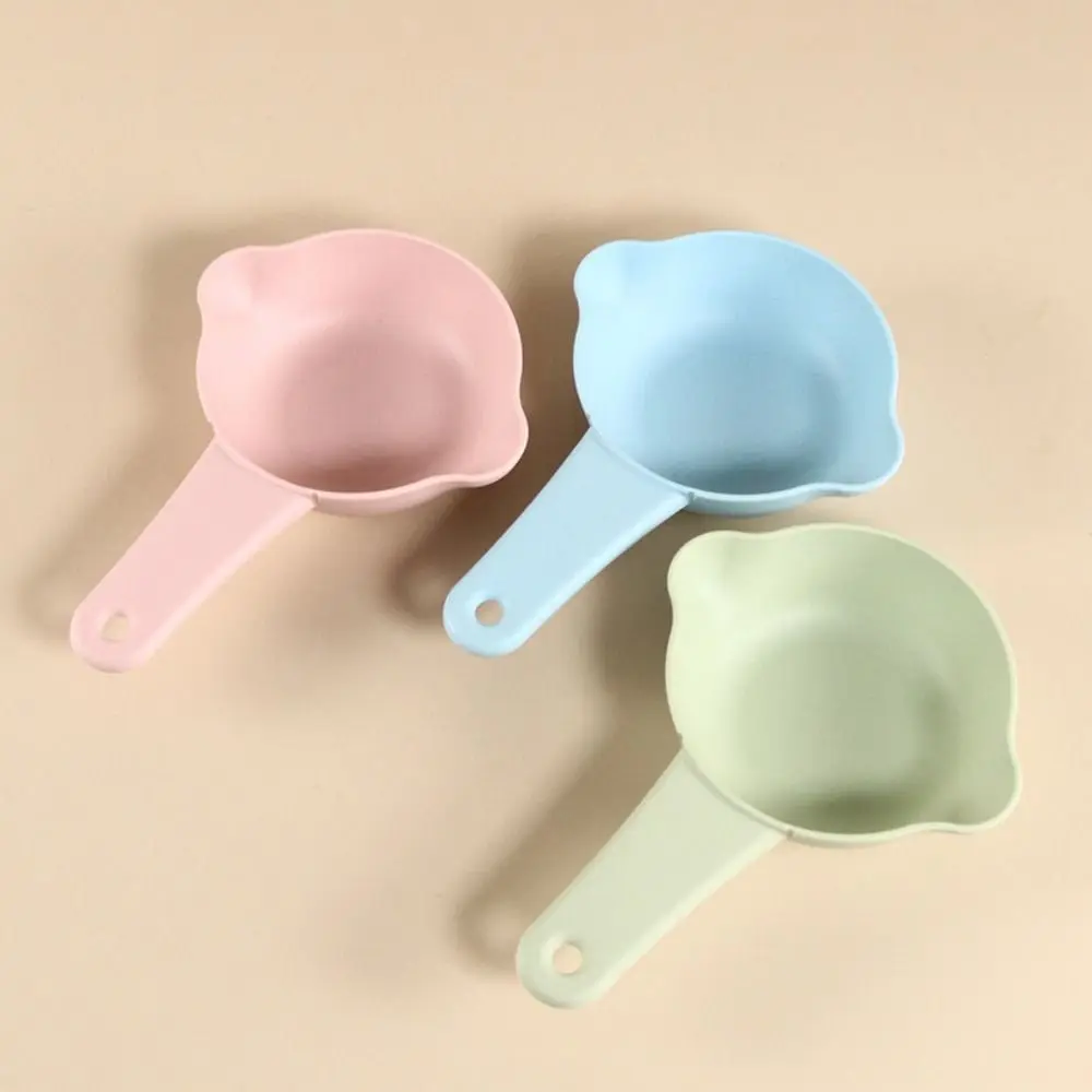 Lemon Shape Pet Food Scoop Plastic Large Capacity Puppy Feeding Spoon with Hanging Holes Pet Measuring Spoon Pet Feeding Shovel