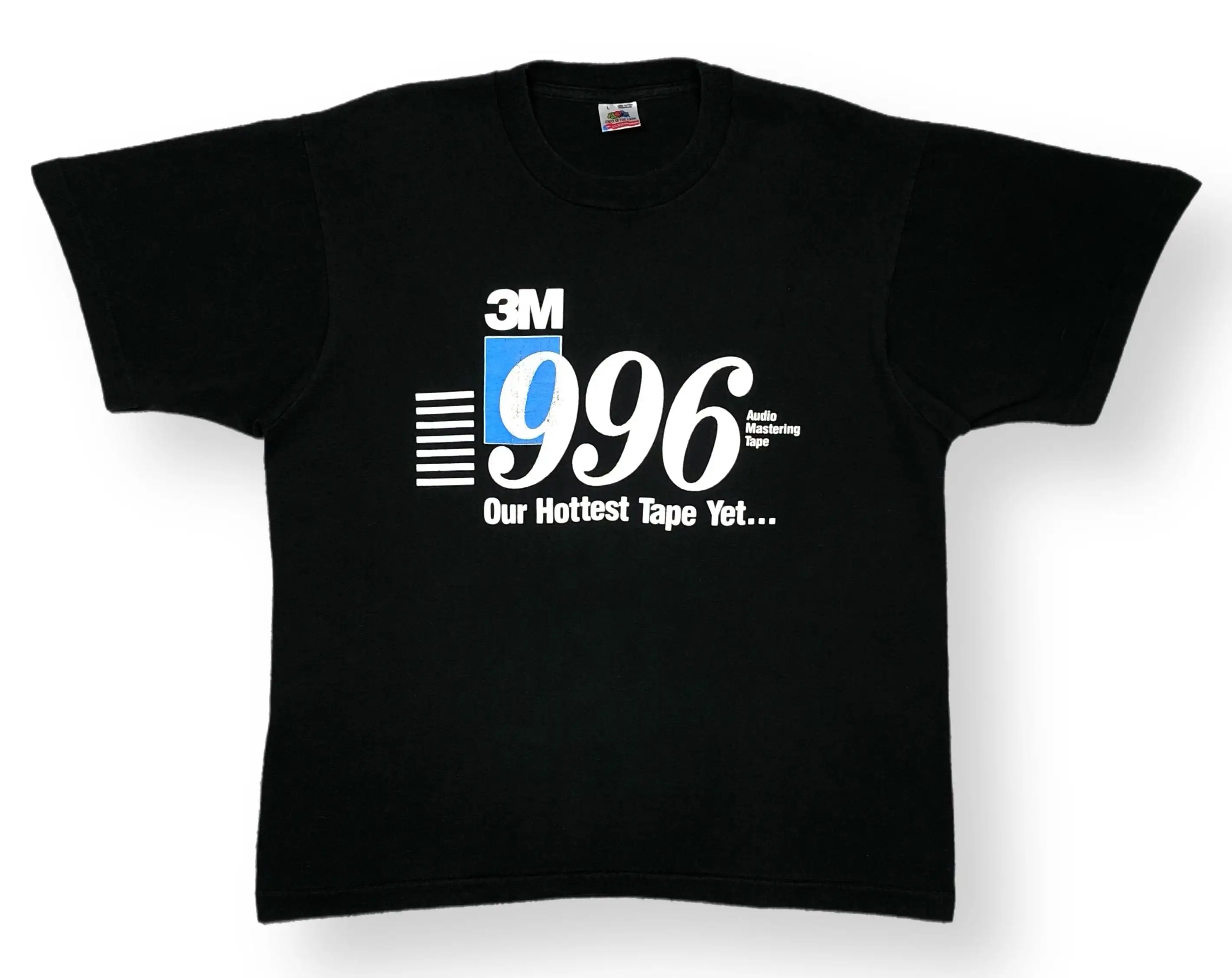 Vintage 90S 3M 996 Audio Mastering Tape Music Recording T Shirt Size Large