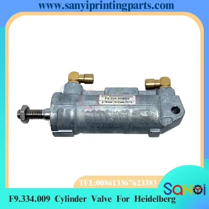Válvula de cilindro de la mejor calidad F9.334.009 para Heidelberg SM52 PM52 SM74 CD74 SM102 CD102 XL105 pieza de máquina de impresión