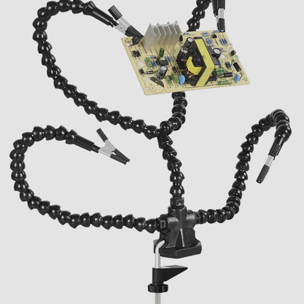 

1Set Soldering Helping Hand Stand High Quality Plastic Adjustable Welding Hand Tool 4 Flexible Arms Station Soldering Station