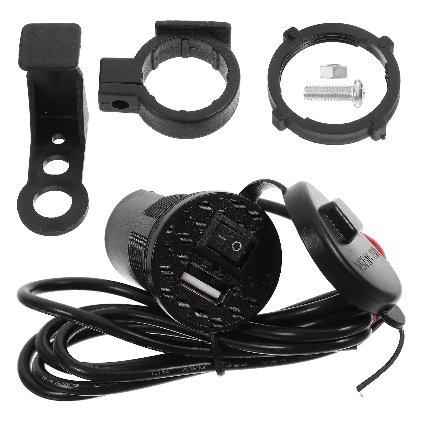 

Waterproof Motorcycle Usb Phone Adapter Fast Charging Rubber Coated Motorbike Accessories For Motocross Riding