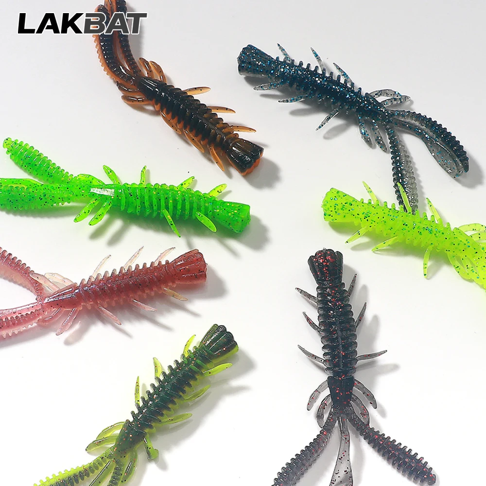 Schwimmende Weichköder-Set 5cm 6cm 7cm Garnelen-Jig-Rig Pesca Angelausrüstung 10Stk 20Stk Köder-Tackle Silikon-Swimbait Karpfen-Lockmittel – Detail 10