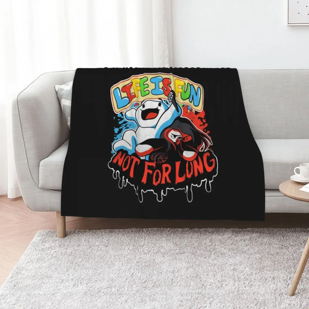 

The1soutodd Merch The 1s Out Odd Life is Fun Not for Throw Blanket Stuffeds For Baby warm for winter Plush Blankets