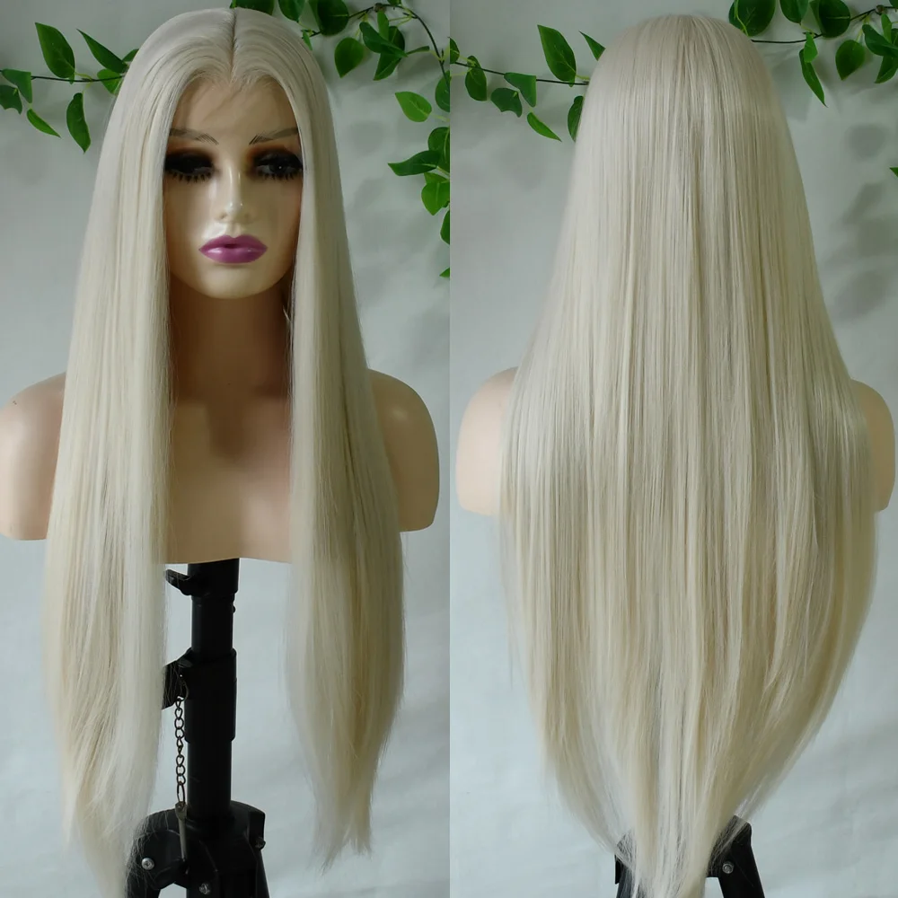 13x4 البلاتين الأبيض الاصطناعية الدانتيل الجبهة الباروكات للنساء مستقيم الدانتيل شعر مستعار أمامي شعري طبيعي استبدال الاستخدام اليومي تأثيري