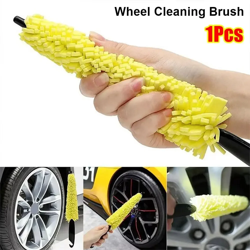 Car wheel sponge brush, high-quality tire rim cleaning tool, easy to clean tire gloss wheel cleaning brush