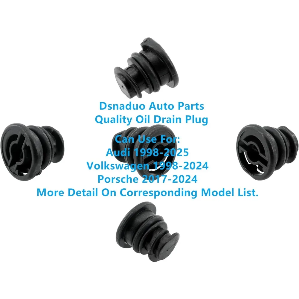 10/20PCS 06L103801 Tappo di Scarico Olio Motore Tappo A Vite Coppa Dado Bullone Nero per il Nuovo Audi A4L/Q5 Volkswagen Golf Passat