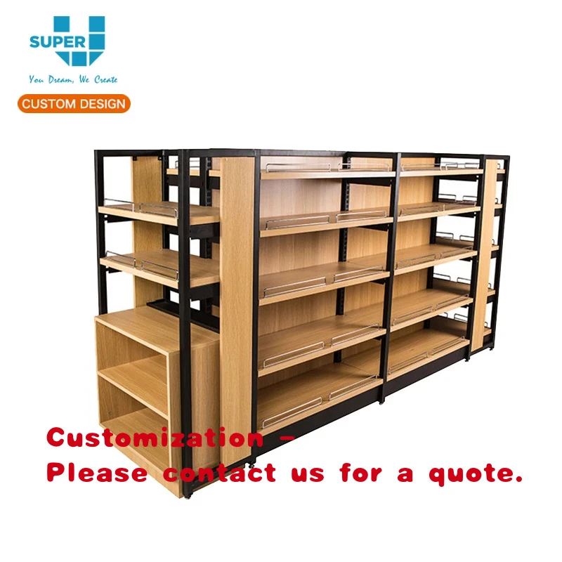 

custom.China Factory Tailor Wood Display Shelves Furniture Supermarket