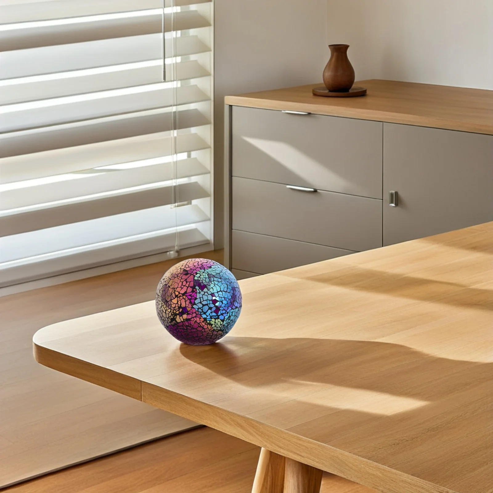 

Mosaic Glass Ball 4 Inch Decorative Sphere Orbs for Garden Landscape Home Decor Unique Artistic Design Weather Resistant