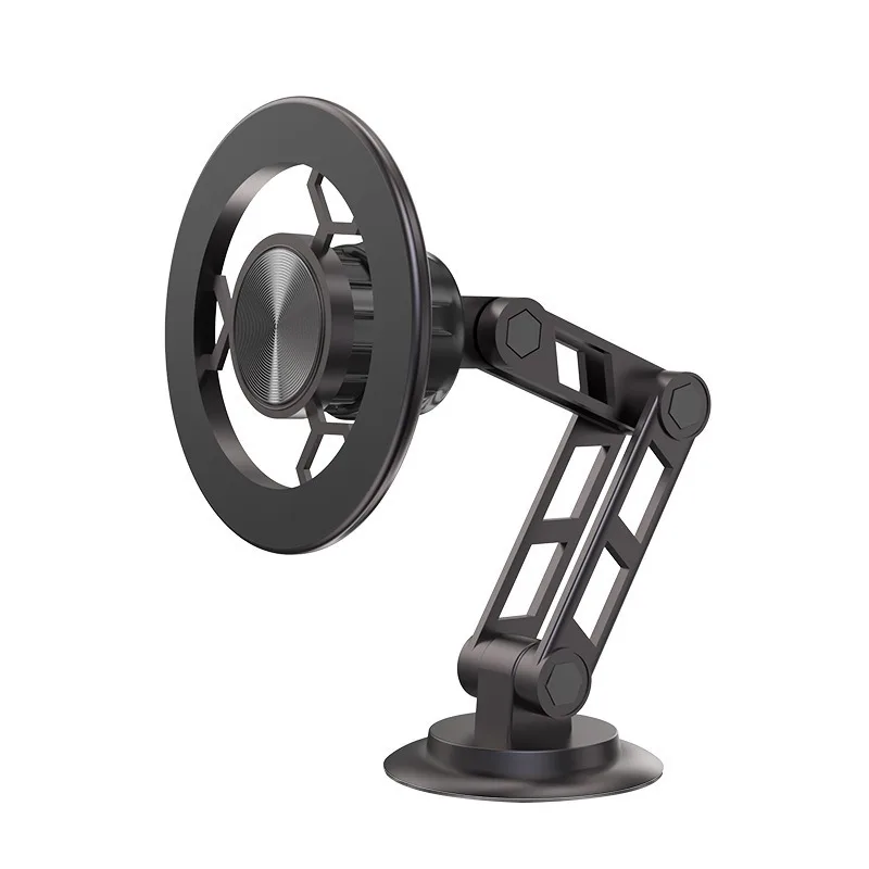 For Mobile Phone Holder Magnetic Folding Instrument Panel Metal Navigation Bracket Mobile Phone Car Support Frame