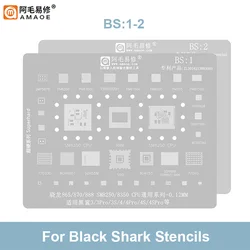 AMAOE BS1 BS2 BGA Reballing Stencil For Xiaomi Black Shark 1 2 3 3S 4 4S Pro Helo for Snapdragon 865/870/888 SM8250/8350 Net