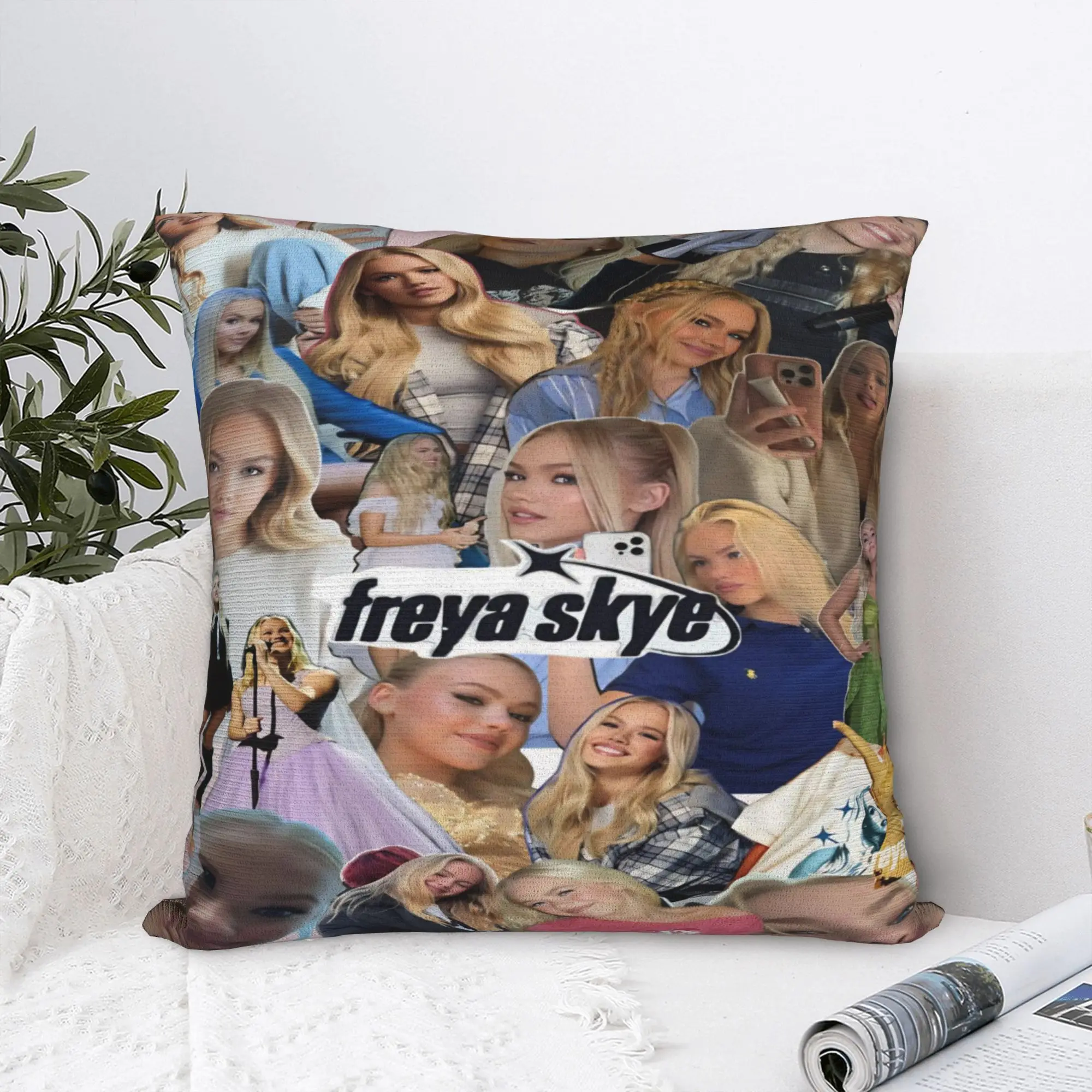 Freya Skye Singer Tour 2026 Pillowcases Merch Printed Cushion Cover  Pillow Covers Home Decorations Square Multiple Sizes