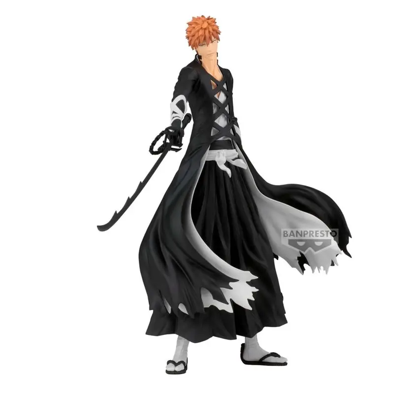 

25 см отбеливатель максимальный Kurosaki Ichigo фигурка тысячи лет разряда крови оригинальная Коллекционная модель Banpresto игрушки подарок