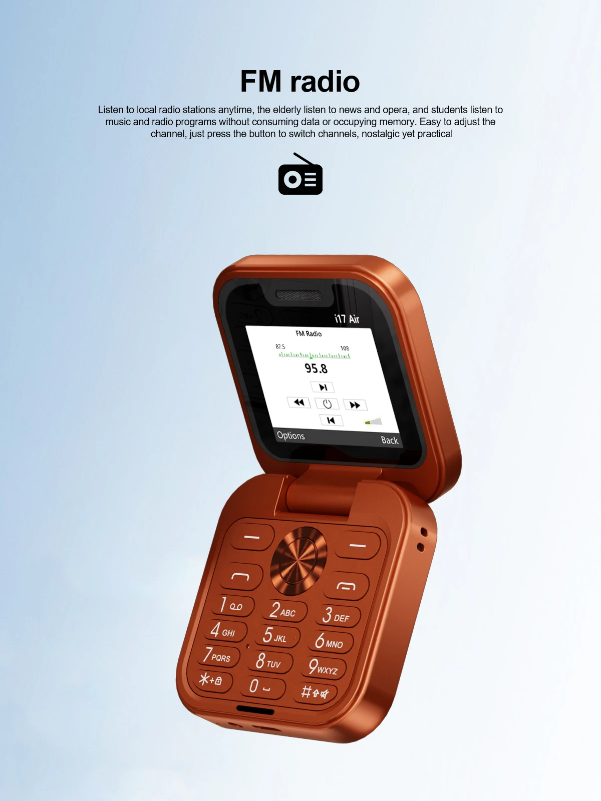SERVO I17 Air Mini Fold Mobile Phone Speed Dial 1.77' Display Magic Voice 2G GSM Dual SIM Card Blacklist FM Radio Flip Cellphone