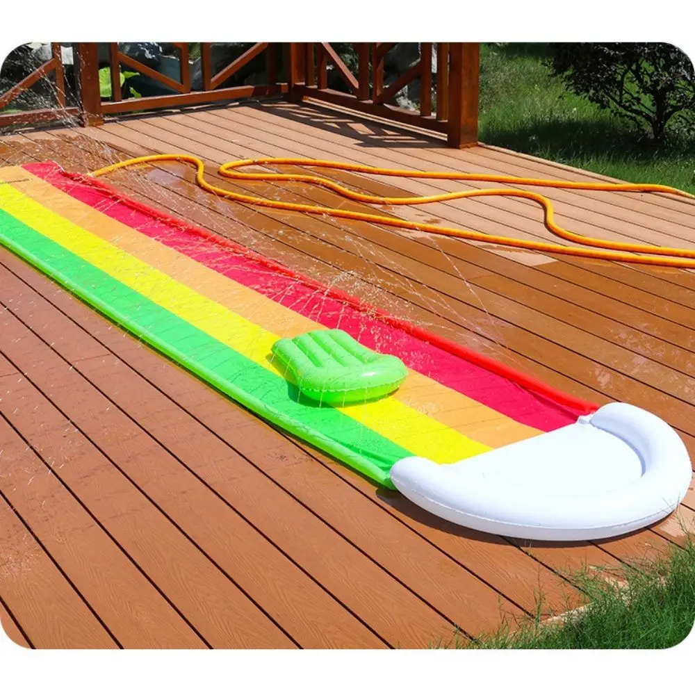 Triple Lane Slip Slides, 16 Feet Slip and Slide with Body Boards for Outside Garden Backyard, Outdoor Summer Water Lawn Slides T