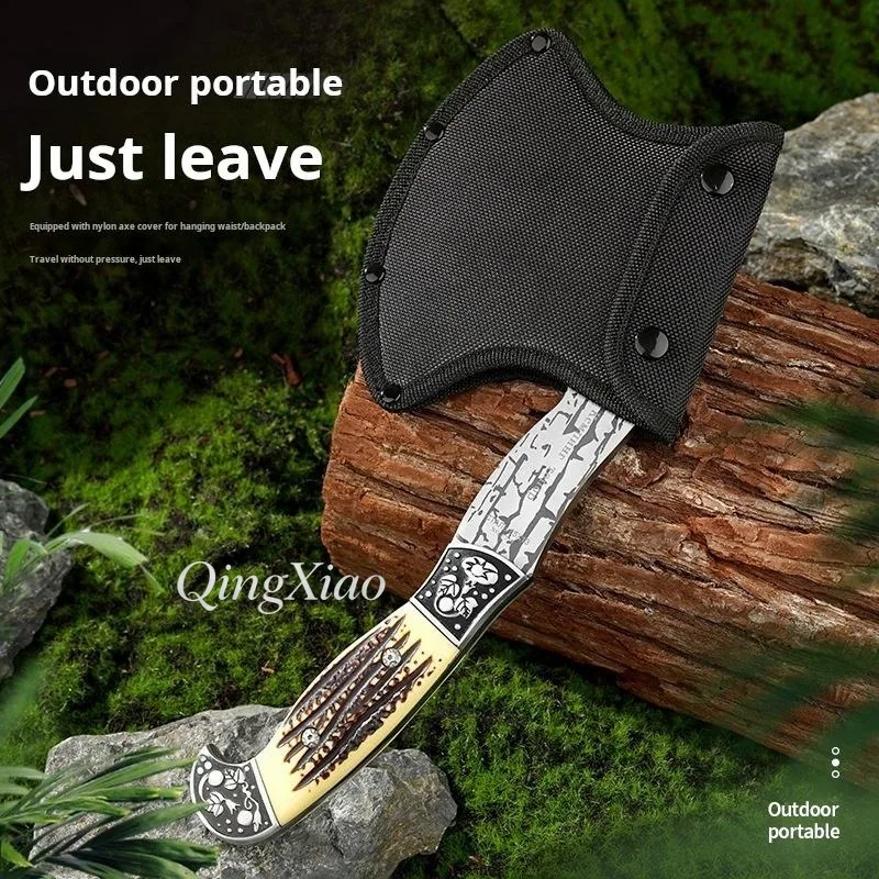 Multi Purpose Engineering Axe Outdoor Emergency Tool For Fire Rescue Camping Firewood Splitting Bone Cutting Mountain Work