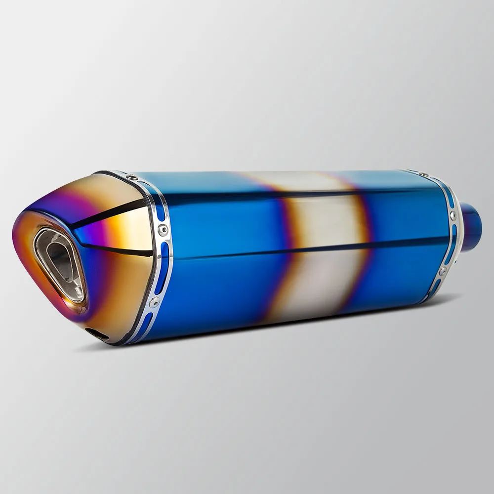 Universal 51mm interface motorcycle exhaust 570mm muffler For ‌PCX160 CE 04‌ MT-10 Z650 F3 800 Ninja H2 T700 DTX 360 YZF-R1M