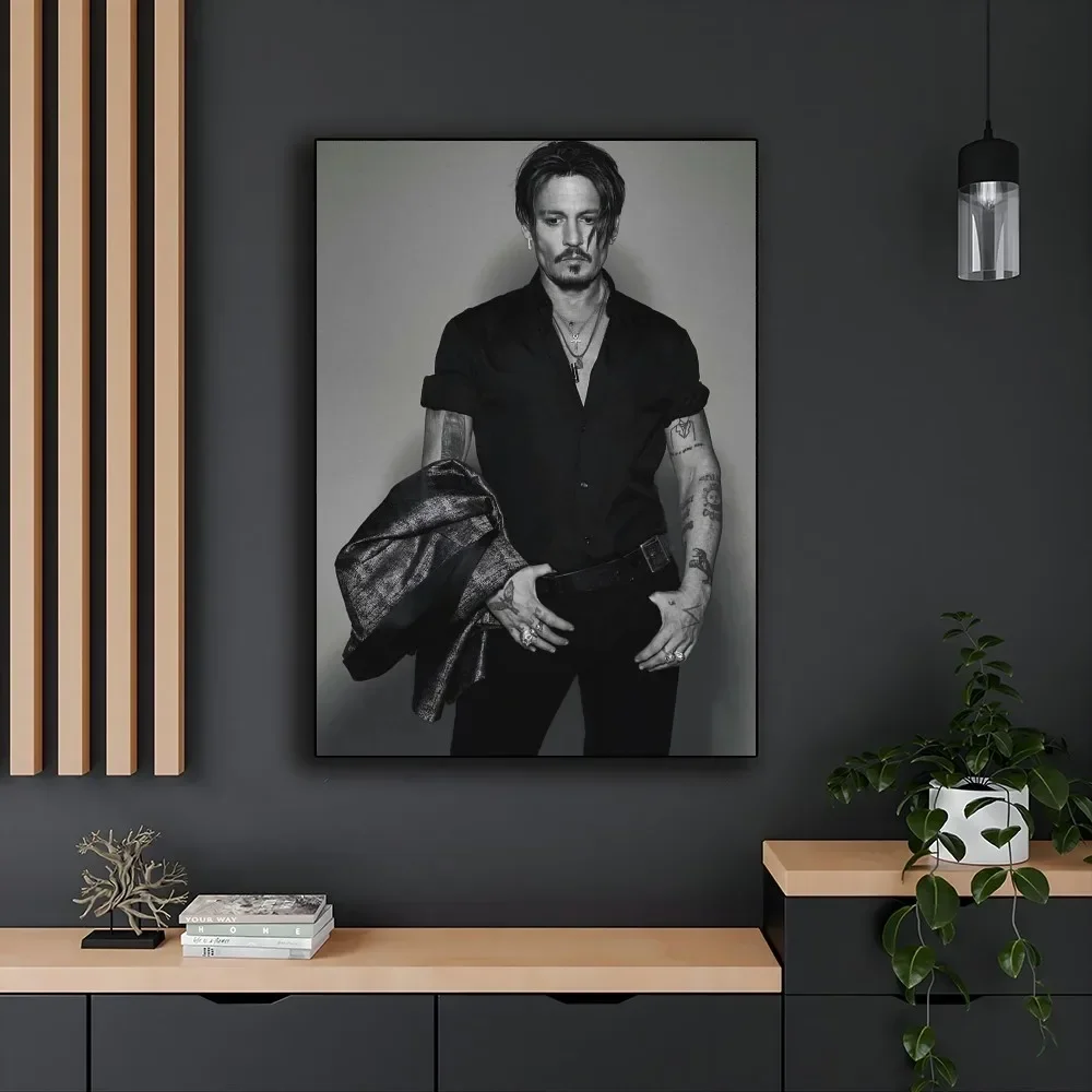 1pc American Film And Television Actor Johnny Depp Poster Paper Print Home Bedroom ingresso Bar Cafe Art Painting Decoration