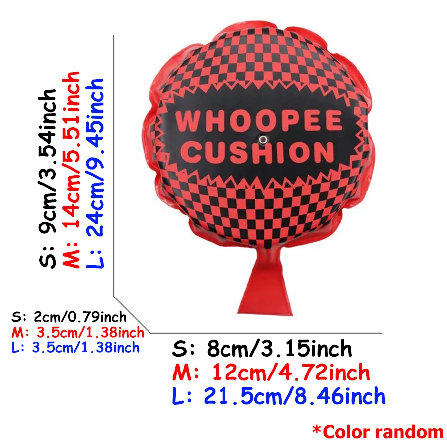 2 stücke 3 Größen Whoopee Kissen Schwamm Butt Pad Lustige Party Streich Spielzeug Freunde Streich Requisiten Simulierte Furzen Sound Simulator