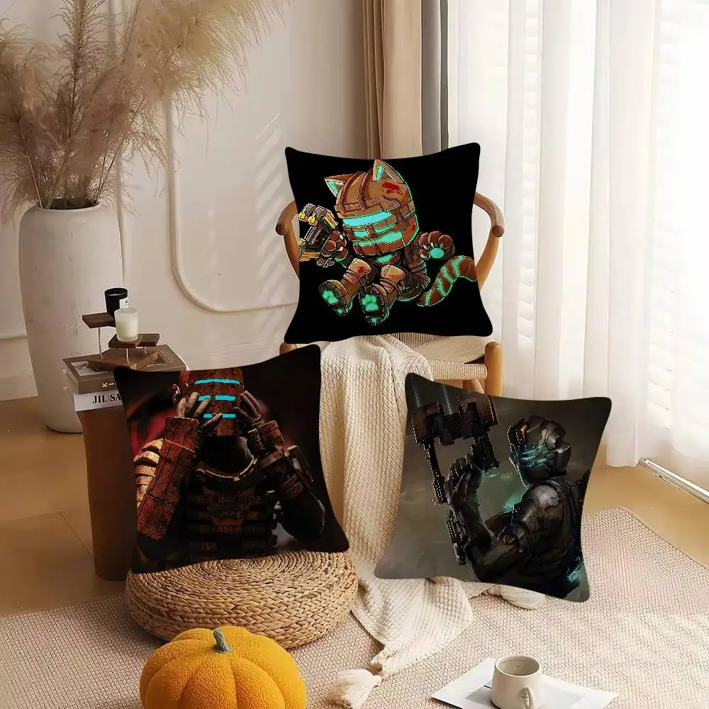 Game Dead Space Cute Cartoon L Game Cushion Cover Pillowcase Upholstery Sofa Throw Pillow Home Decor Pillowcas