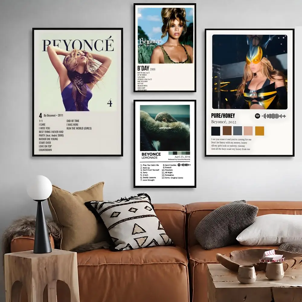 Singer Beyoncé   Music Artist Print Graphic Streaming Film Style Wall Artwork Bedroom Decor Poster