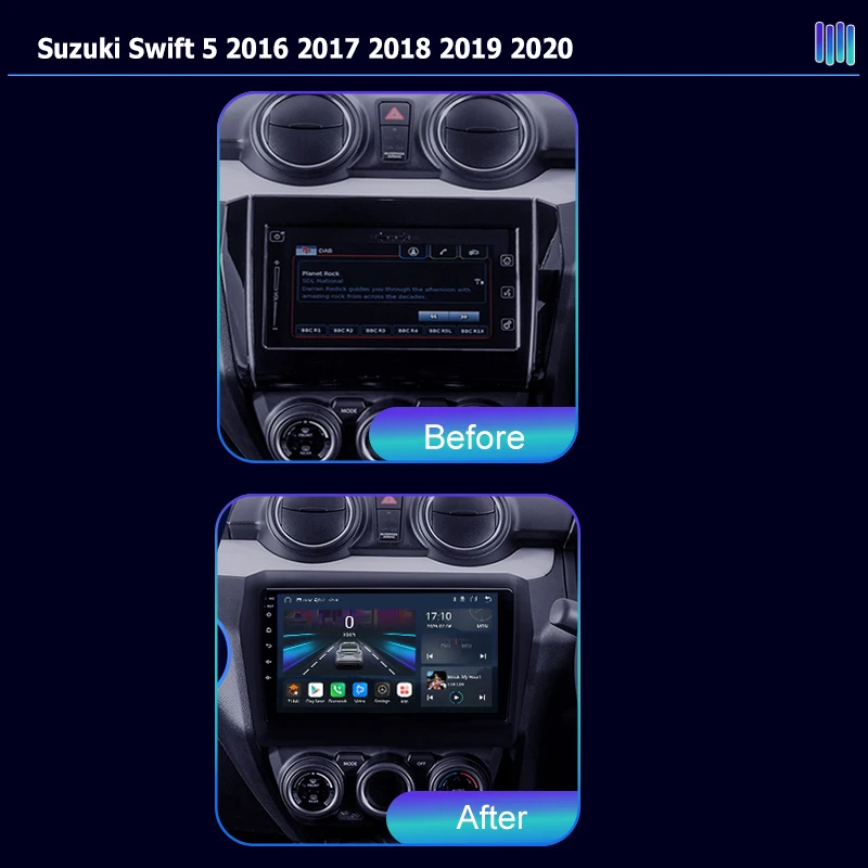 AI VOICE Carplay Android Auto Head 360 CAM Car Stereo Radio For Suzuki Swift 5 2016 2017 2018 2019 2020 Multimedia Player GPS