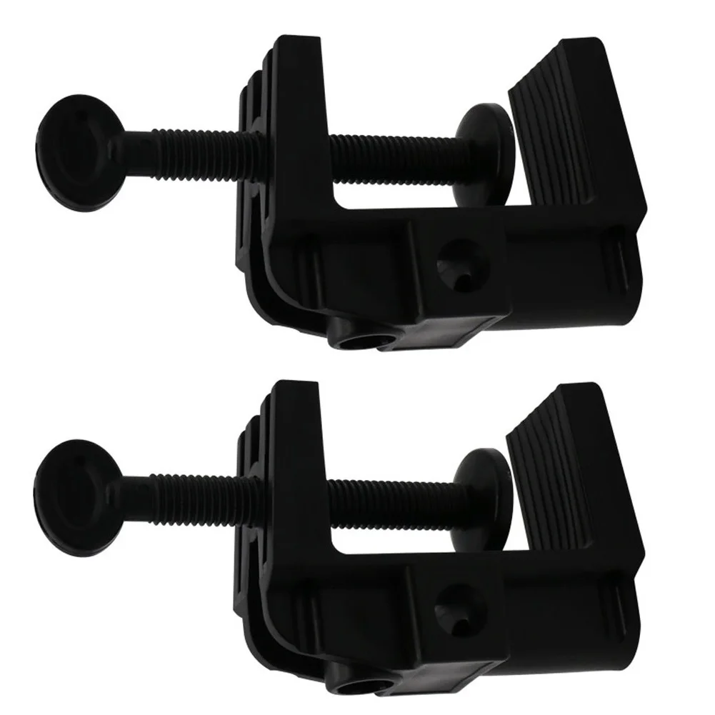 2PCS Adjustable Clamp Bracket for Desk Lamp Microphone Stand Desktop Magnifier Bracket with 4.72x1.77x1.38 Inch Dimensions