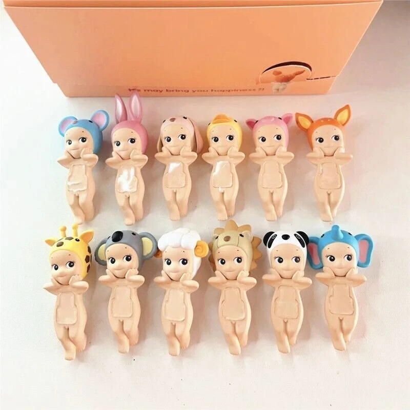 Sonny Angel Hippers Doll Decorative Toy Mystery Box Figure Desktop Ornamente Cute Animal Collection Cartoon Angel Blind Box Gift