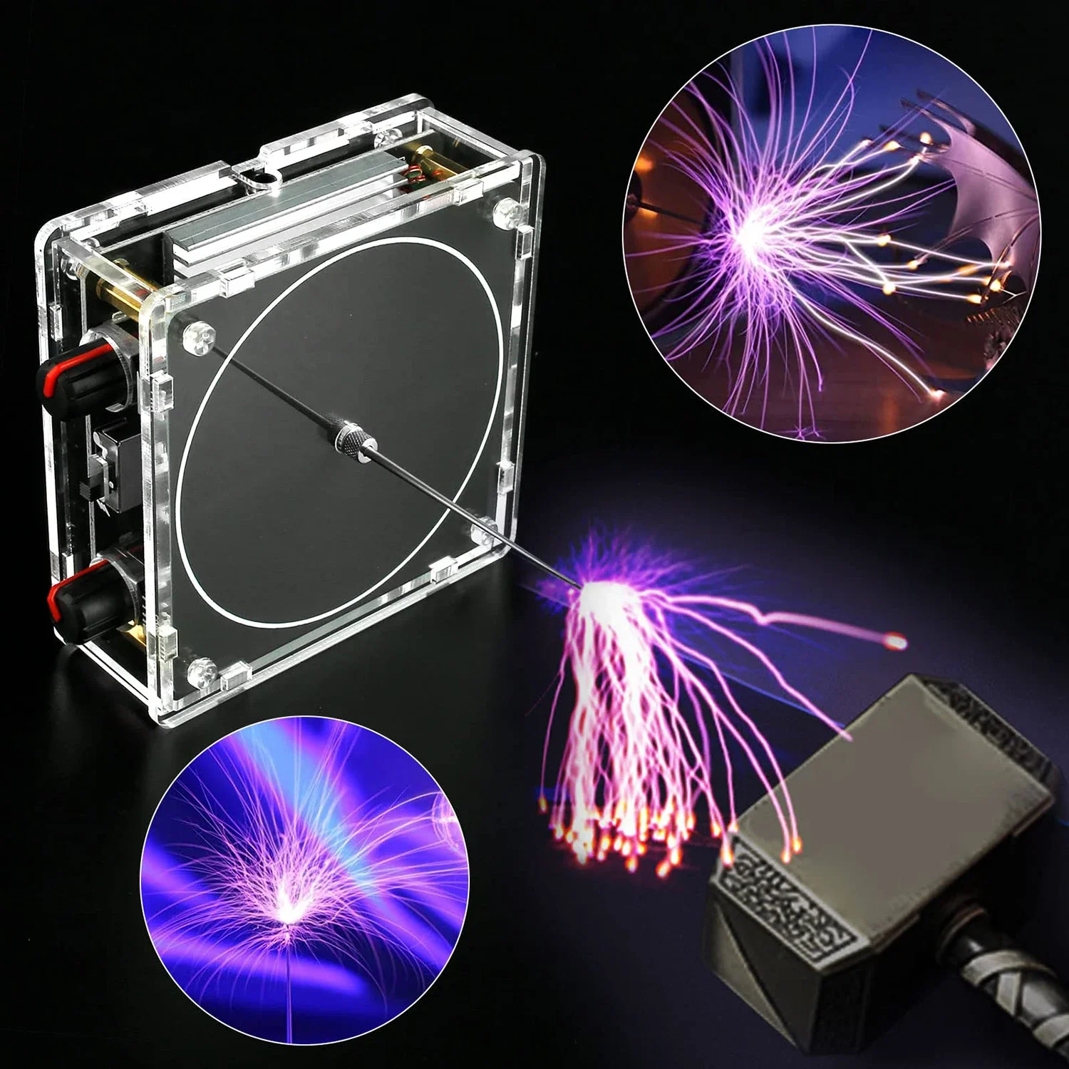 

Mini Bluetooth Music Coil Arc Plasma Loudspeaker Wireless Transmission Experiment Desktop Toy Model