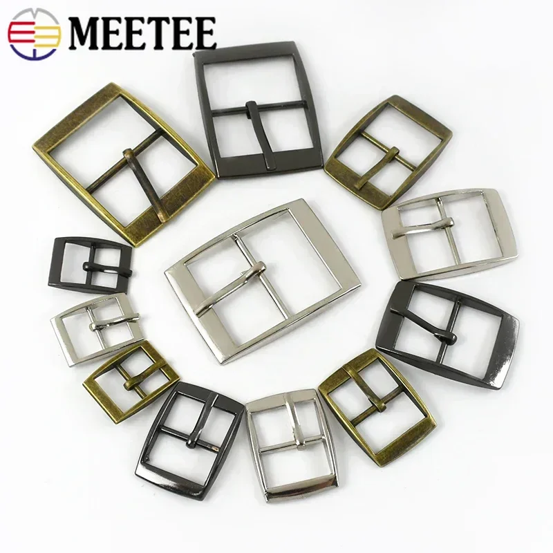 5/10Pcs 15-30mm Metal Pin Buckle for Bag Belt Slider Webbing Strap Adjust Clasp DIY Leather Waistband Buckles Shoes Crochet Hook