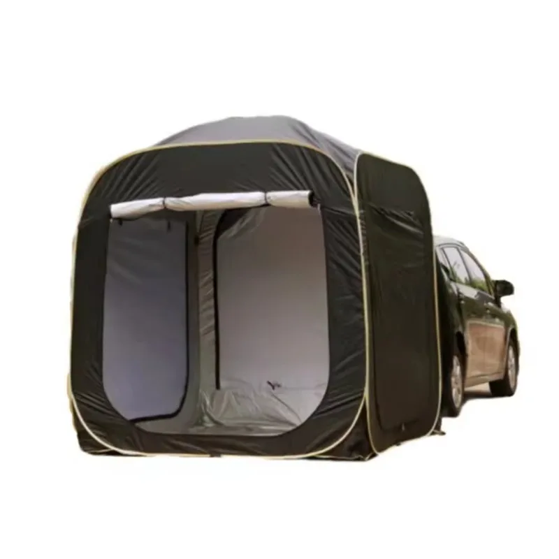 Portable Waterproof Car Rear Tent Bicycle Extension Tent Outdoor Camping Shelter SUV Large Space Trailer Roof Top Tent