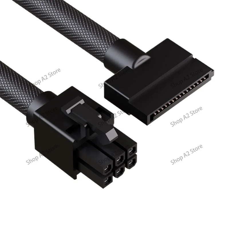 Suitable for Straight Head, Full Module Power Supply Cable 6pin4pin First-line Connection