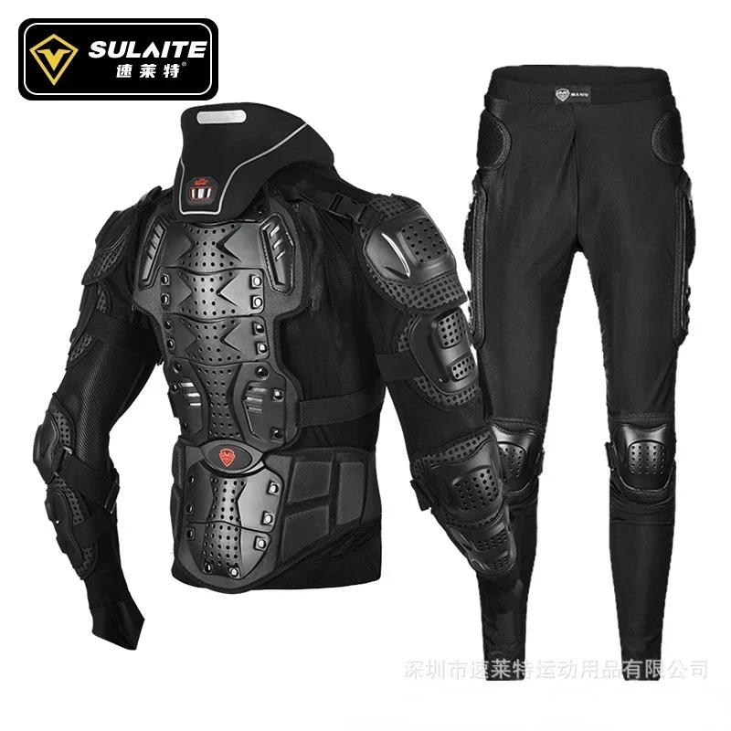 Sullite Motorcycle Protection Armor Locomotive Riding Knees, Elbows, Chest,Protection Neck Neck Off-Road Rider Neck Pads