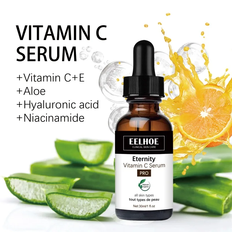 Vitamine C Serum Verwijderen Donkere Kringen Verhelderende Aanscherping Krimpen Poriën Verstevigende Lifting Hydraterende Huid Reparatie Serum 30ml