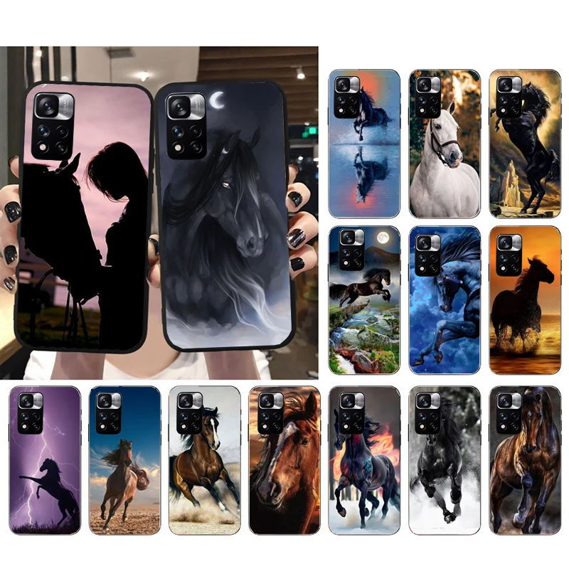 

Horse Phone Case for Xiaomi Redmi note 13 12 11 10 Pro 12S 11S 10S Redmi 10 13C 9C Funda