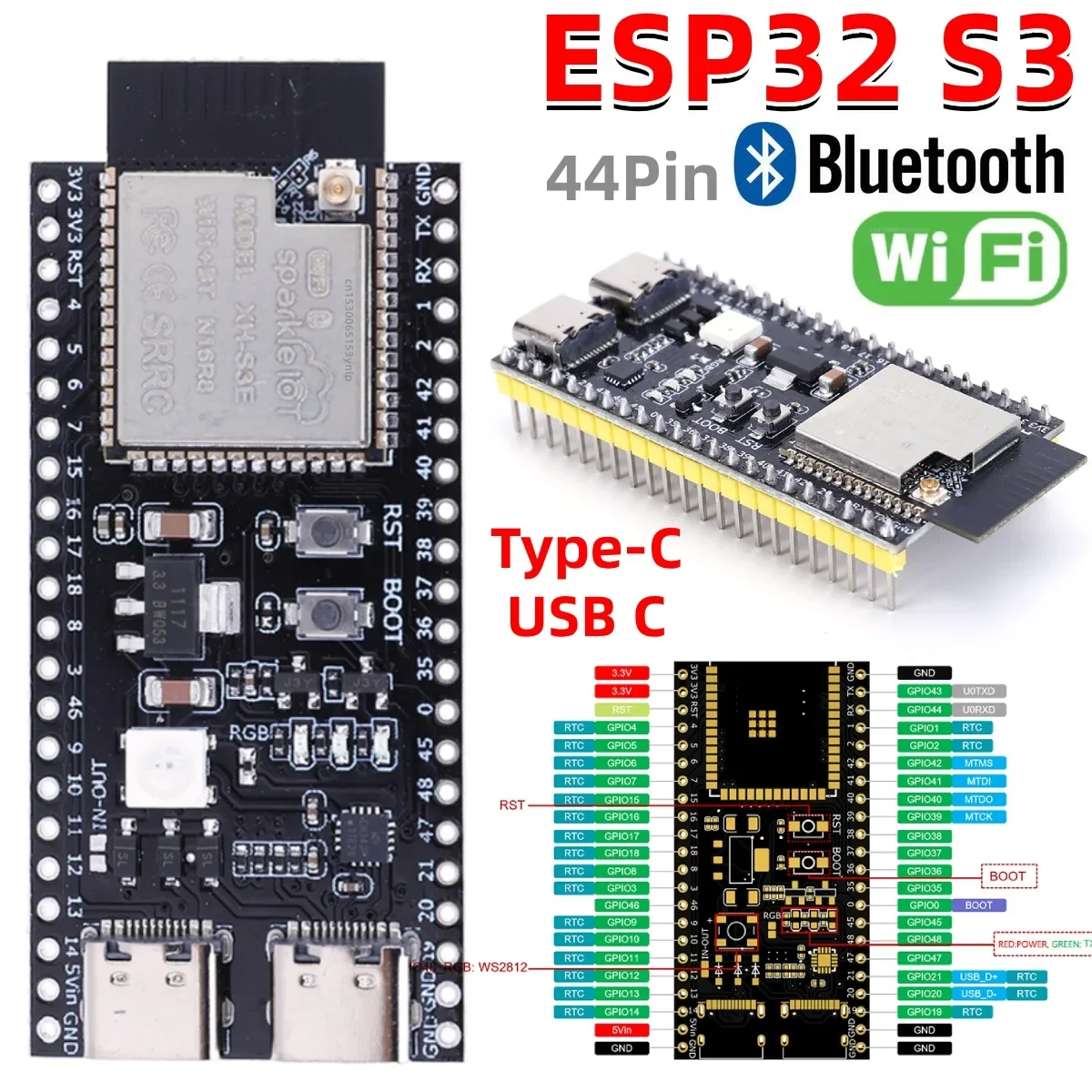 carte-de-desenvolvimento-esp32-s3-esp32-s3-devkitc-1-modulo-wifi-bluetooth-24g-pour-arduino-8-mo-psram-16-mo-flash-n16r8-duplo
