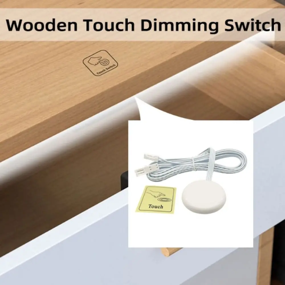 

5A 60W LED Kitchen Cabinet Light Capacitive Touch Hand Sweep Dimmer Switch Penetrable Sensor Wooden Panel Motion Sensor Switch
