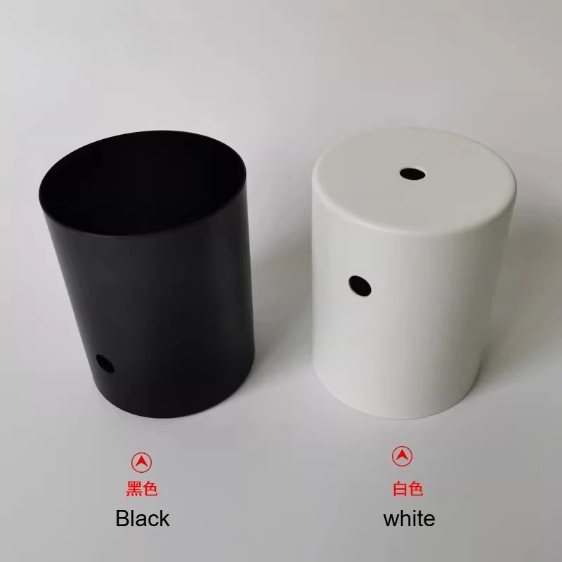 1PCS Black/White Iron Lampshade Shell For Table/Molten Candle Lamp Holder Chandelier Wood Art Lamp DIY Accessories