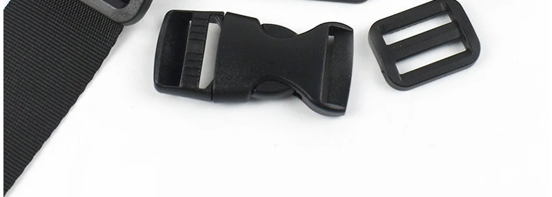 10Sets 20-50mm Nylon Gurtband Schwarz Kunststoff Slider Schnallen Quick Release Schnalle Rucksack Strap Hund Kragen DIY nähen Zubehör – Detail 9