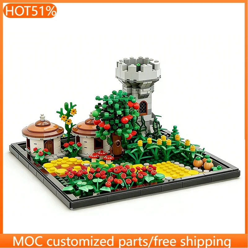 890-teiliges Urban Movie Scene MOC Modulares Bausteine-Set, Anpassbares Lernspielzeug, Beliebtes Einfaches DIY-Spielzeug, Geburtstagsgeschenk