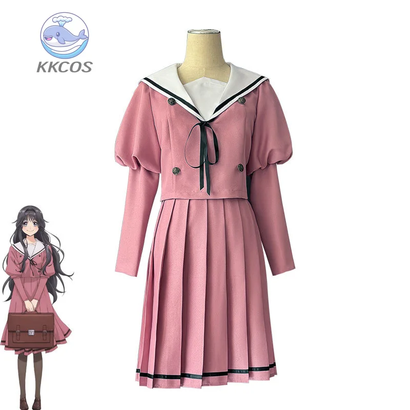 

Waguri Kaoruko Косплей Платье Костюм R Качество Розовое Длинное Платье Матроса JK Униформа Хэллоуин Вечеринка