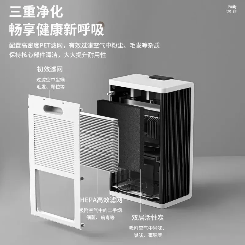 Deshumidificador compacto para el hogar: deshumidificación interior ultrasilencioso y a prueba de humedad, secado de aire eficiente para espacios pequeños