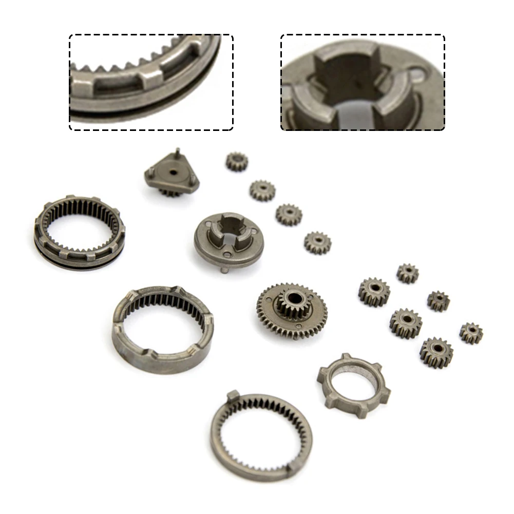 Imagem -04 - Brushless Lithium Furadeira Elétrica Self-locking Gear Grupo Redução Gear Grupo Equipamento Oficina Ferramentas Elétricas Peças 17 Pcs 6x8x4cm