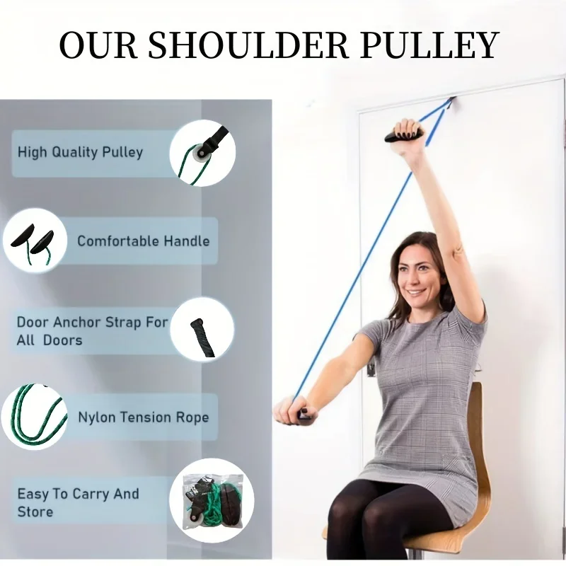 Shoulder Pulley-Upper Limb Shoulder Joint Rehabilitation Training Exercise  Hanging on the door pulley Home Use